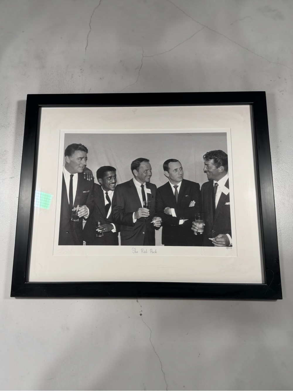 Rat Pack Limited Edition Getty Giclée #49/275 Framed COA